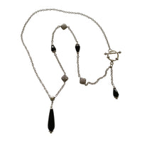 Asymmetrical Black Onyx Necklace